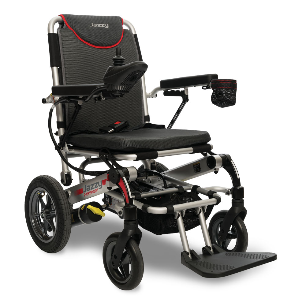 Lancaster compact portable folding electric lightweight wheelchair