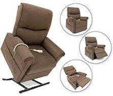 kraus reclining leather seat lift chair recliner