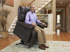 ANAHEIM discount seat lift chair leather recliner