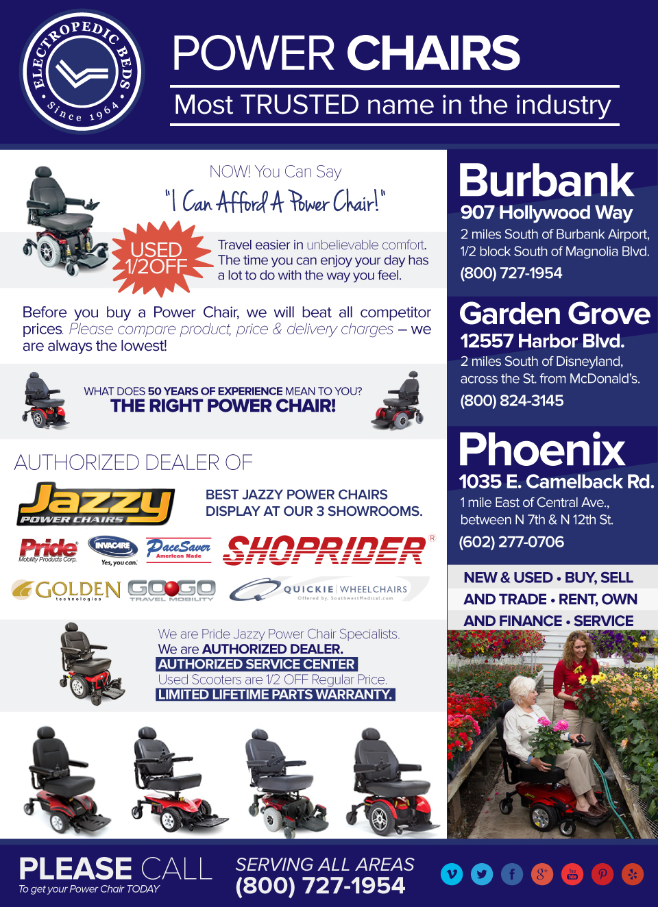 az phoenix electric wheelchair rental